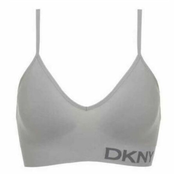 Dkny Intimates & Sleepwear Nwt Dkny Womens Seamless Bra 2 Pack Size Medium Black Gray Wire